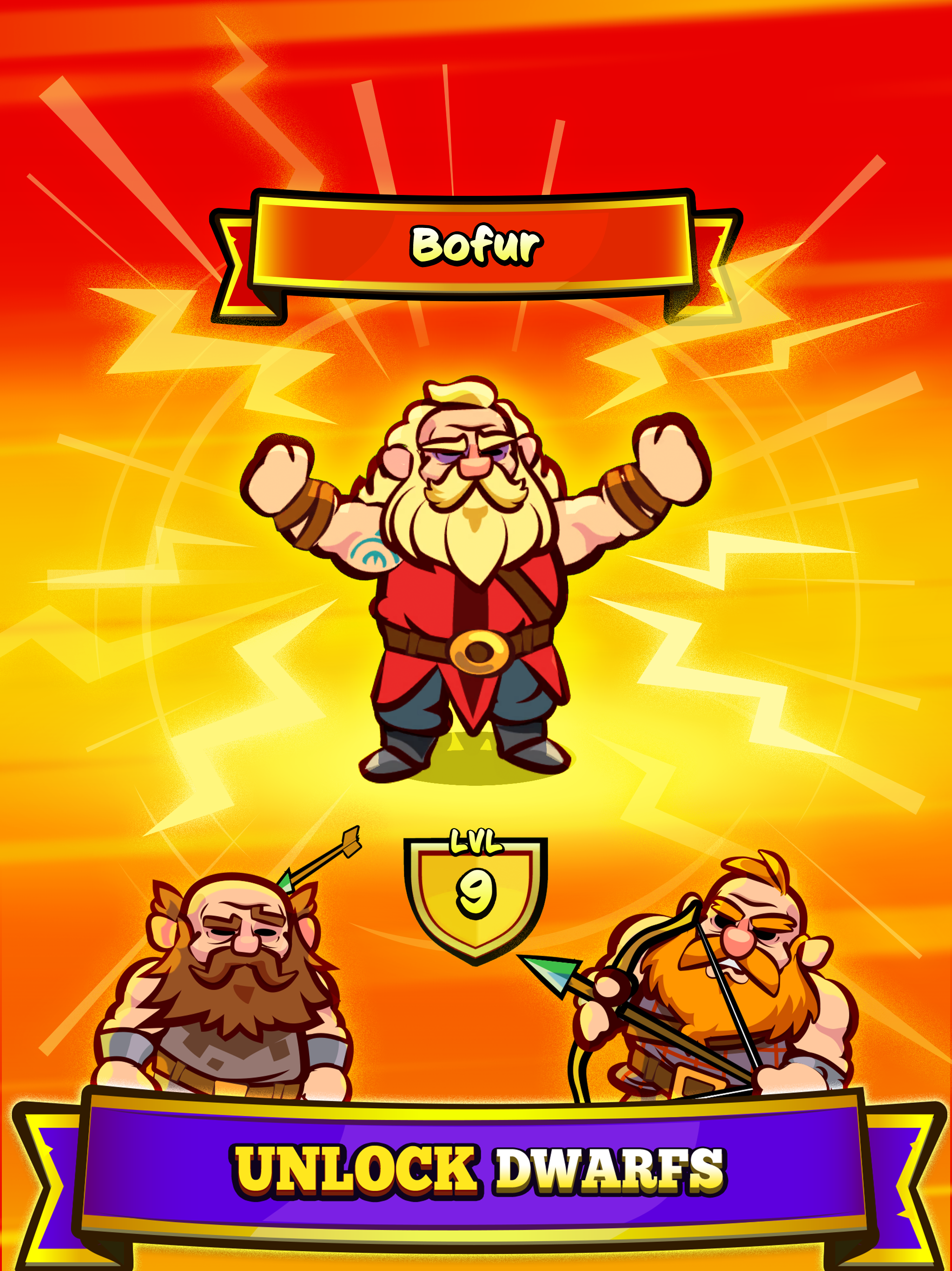 Higher level higher power of dwarfs axe