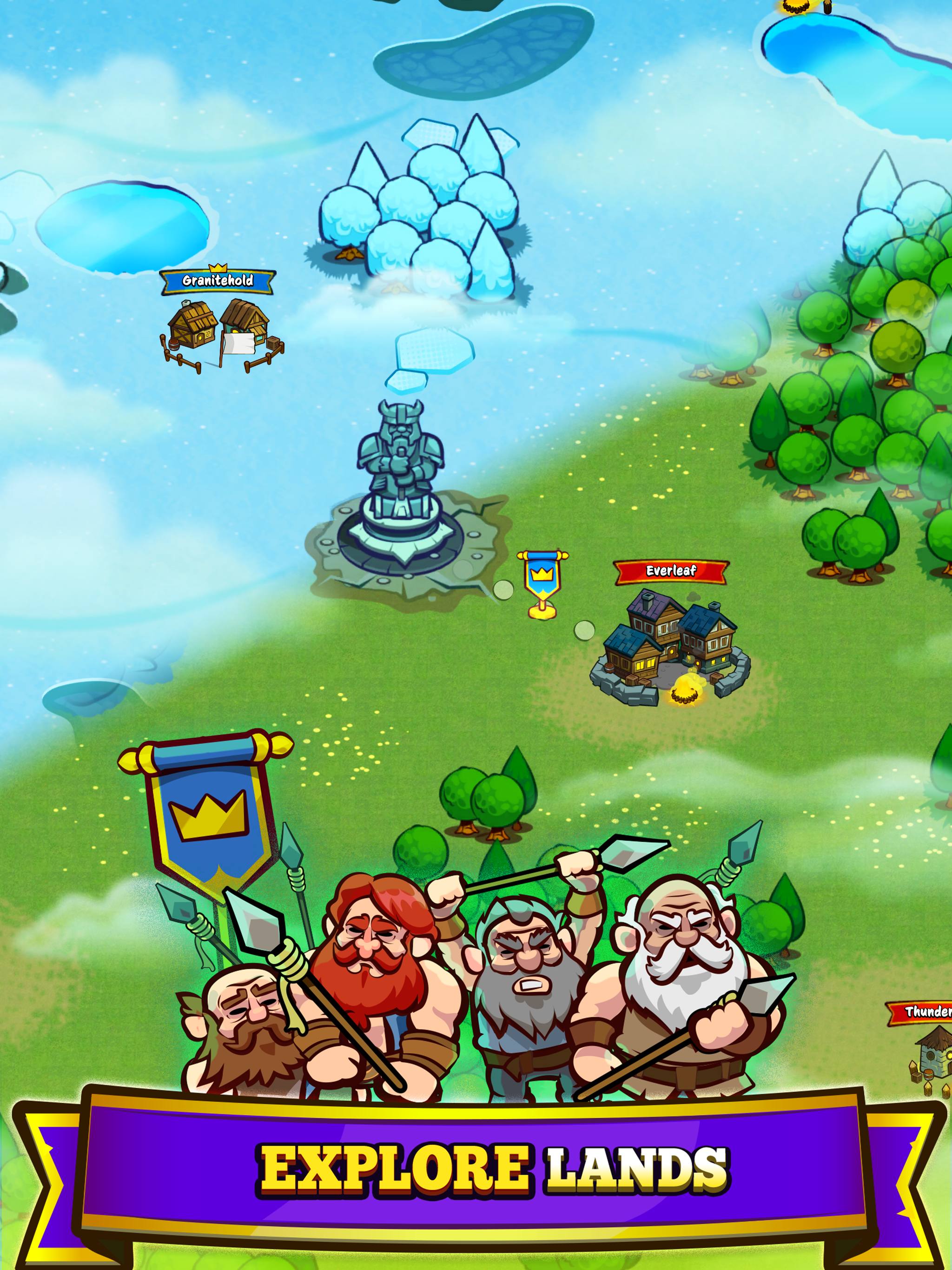 Discover new cities and villages for attack