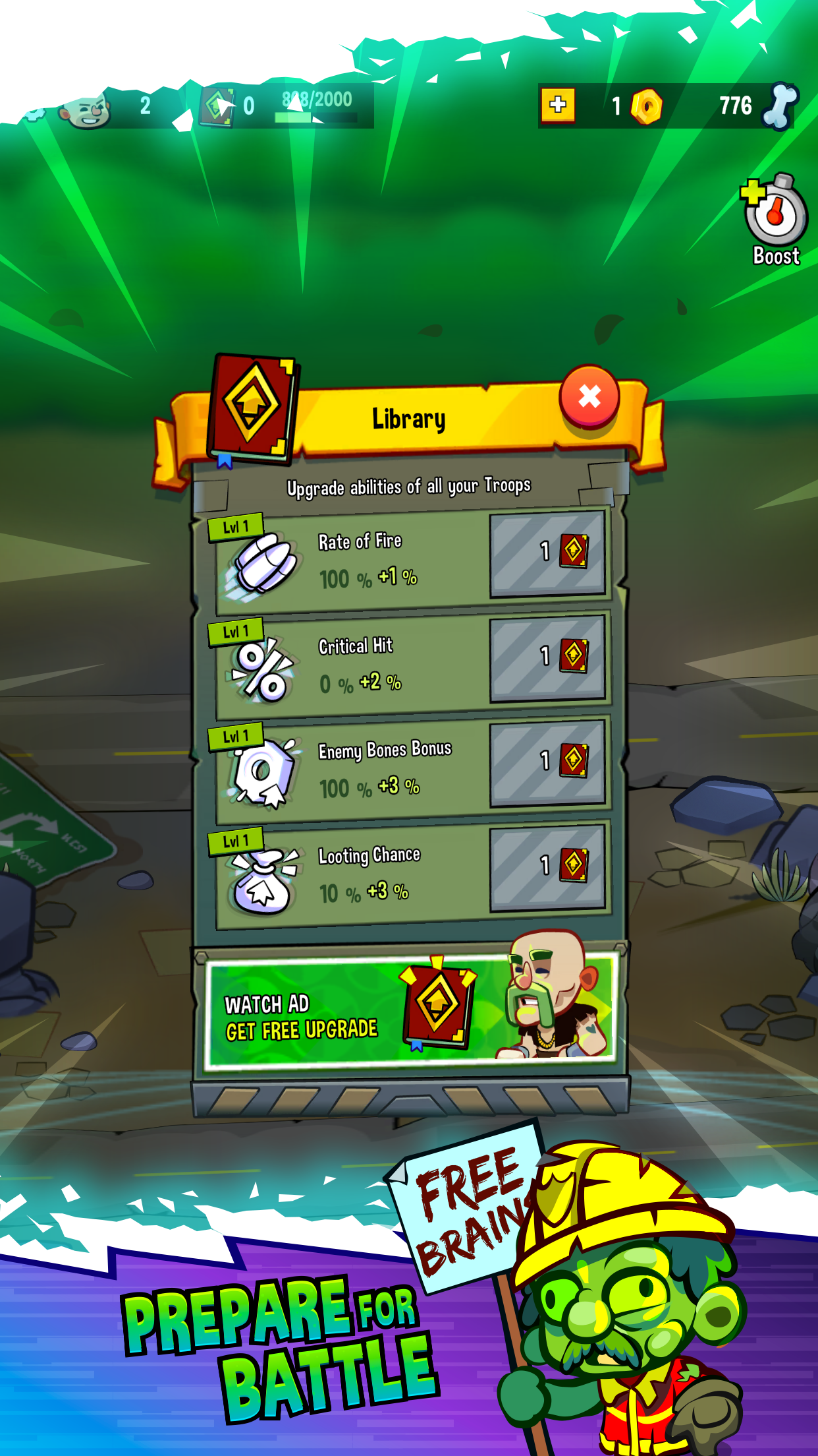 Use knowledge against zombies and defeat them all