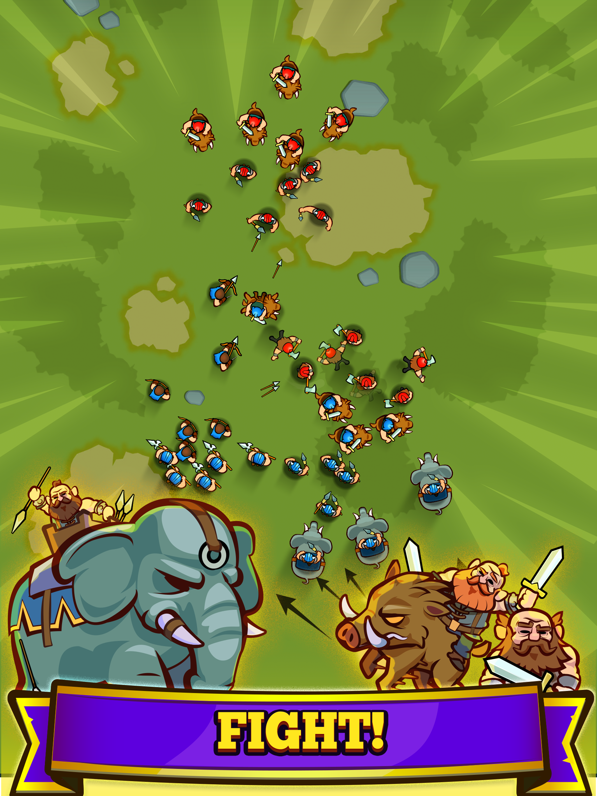 Fight against barbarian hordes